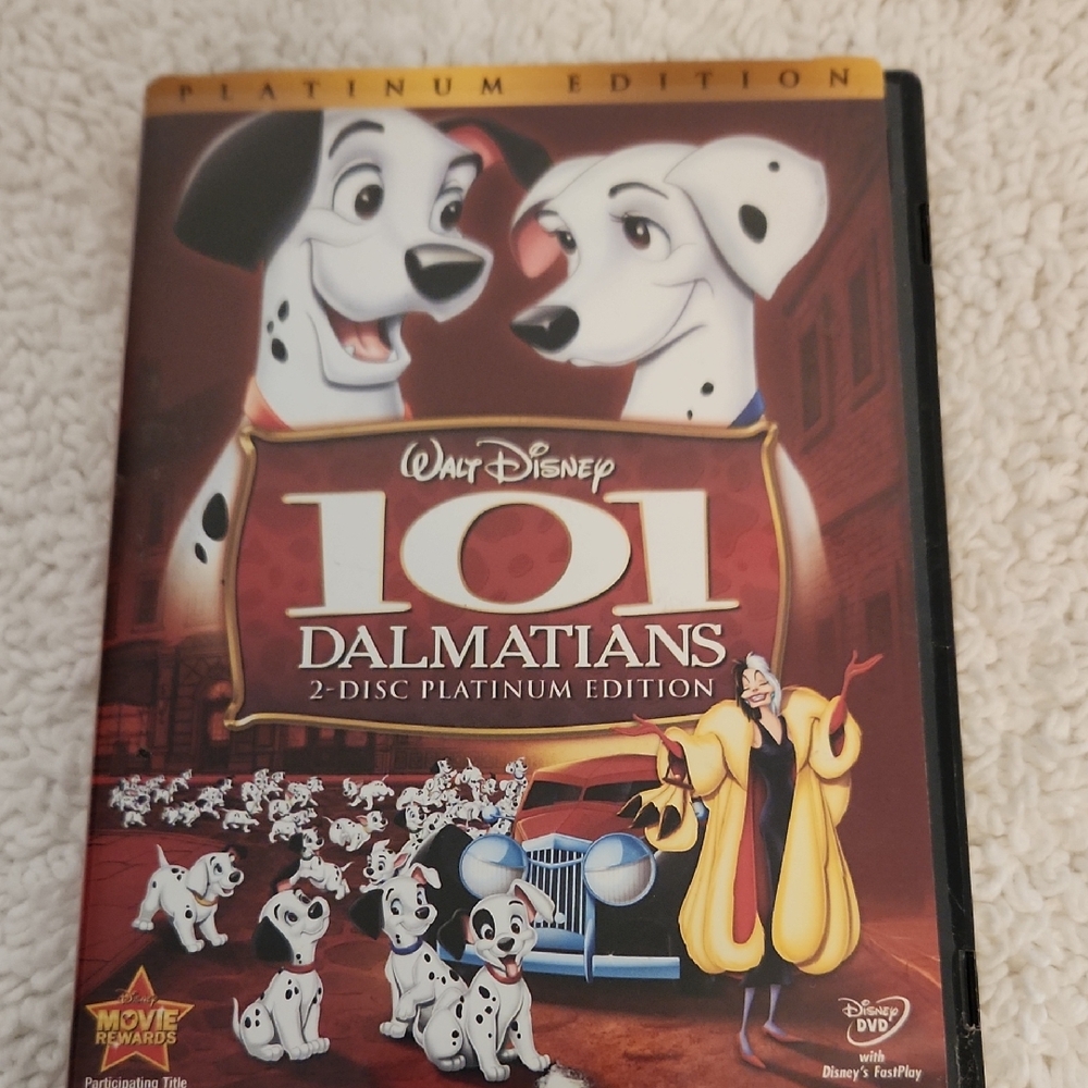 Disney 101 Dalmatians Platinum Edition DVD - Red, Black, White